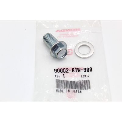 HONDA BULLONE SCARICO OLIO+RONDELLA PER SH300-NSS250-300-350 FORZA-ADV350 94109-12000 | Mamoto Ricambi