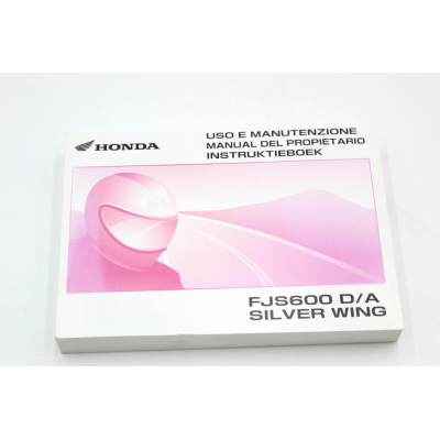 HONDA LIBRETTO USO E MANUTENZIONE PER FJS600 D/A/3 SILVER WING 2003 | Mamoto Ricambi