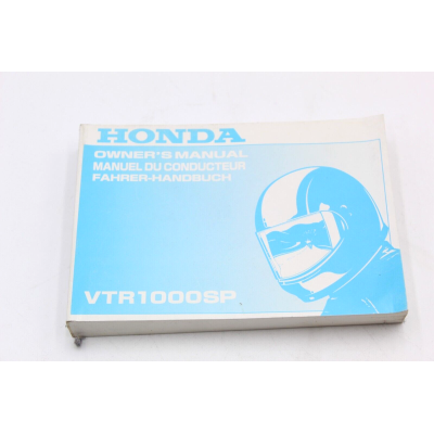 HONDA LIBRETTO USO E MANUTENZIONE PER VTR1000 SP1 2000 37MCF610 | Mamoto Ricambi