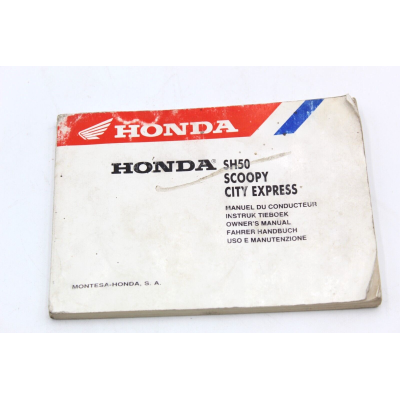 HONDA LIBRETTO USO E MANUTENZIONE PER SH50 SCOOPY CITY SH50OMSP50 | Mamoto Ricambi